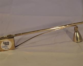 PRICE REDUCED!!  UNIQUE VINTAGE NAPIER STERLING SILVER 9" SNUFFER AND MATCHBOX, (NO MONOGRAM). OUR PRICE $48.00