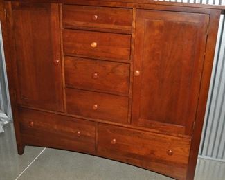 PRICE REDUCED!!  ETHAN ALLEN NEW IMPRESSIONS TWO DOOR AND 6 DRAWER CHEST, 56"W X 18"D X 49.5'H. OUR PRICE $695.00 