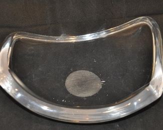 PRICE REDUCED!  MID CENTURY MODERN LUCITE ACRYLIC RITTS ASTROLITE CENTERPIECE BOWL (SCRATCHES ARE VISIBLE), 16” W X 12” D. OUR PRICE $75.00  