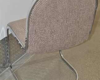 GREAT CLEAN LINES ON THE BACK OF THE CONTEMPORARY DINING CHAIRS!