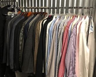 GREAT SELECTION OF MENS XXL SUITS, SPORT COATS, DRESS SHIRTS (PICTURED)AS WELL AS POLO’S, CASHMERE SWEATERS AND OUTER COATS (NOT PICTURED) AVAILABLE!!!!