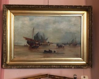 One of several ship English ship paintings