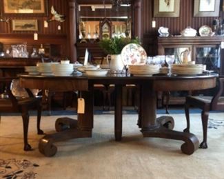 Center pedestal dining table