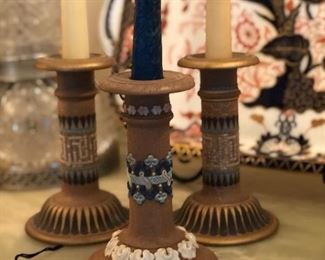 Ceramic candlesticks