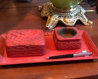 Chinese desk set