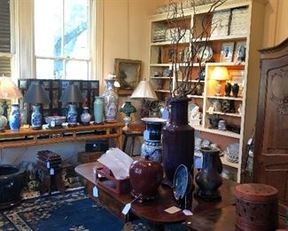Ginger jars and lamps