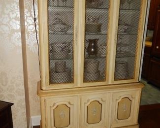 Hollywood regency china cabinet