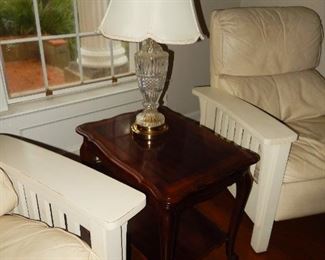 End table; lamp