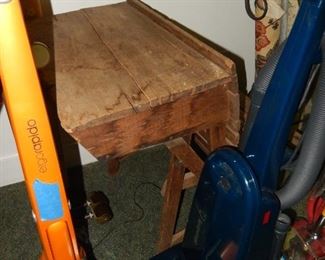 Vacuums; primitive school desk