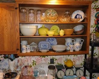 Cabinets are loaded... with both collectible and useful items... 