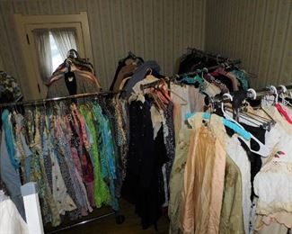 so...lets figure this out... I own 20 clothing racks...this is the FIRST SALE in 7 years that is using them ALL !!! We are still sorting and organizing the IMMENSE AMOUNT OF CLOTHING IN THIS SALE !!! 