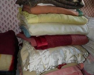 blankets...there are piles of vintage including Hudson Bay and MANY OTHER NAMES !