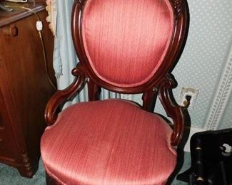 there are a pair of these parlor chairs 