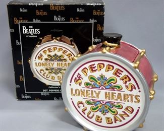 The Beatles Sgt. Peppers Lonely Hearts Club Band Vandor Drum Cookie Jar, New In Box,  1998