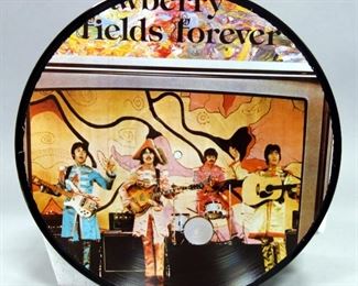 The Beatles Strawberry Fields Forever Picture Disc, Unofficial Release, NM Vinyl