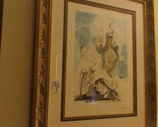 SALVADOR DALI LIMITED EDITION HAND SIGNED AND NUMBERED