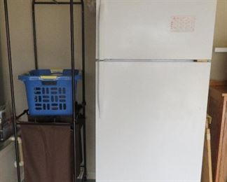 Laundry cart, garage refrigerator