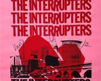 Lot 014
Autographed The Interrupters Limited Edition Cleveland Screen Print by SBPW