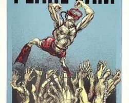 Lot 023
Rare Find: Derek Hess Signed 1994 Pearl Jam Silkscreen Poster - Cleveland / CSU