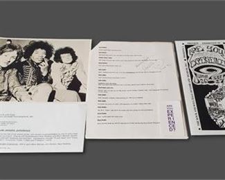 Lot 020
Autographed: Noel Redding (Jimi Hendrix Experience) Rock Hall Docent - 1992