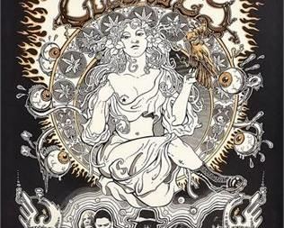 Lot 025
The Black Crowes - 1995 Cleveland Silkscreen Concert Poster by Emek