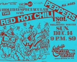 Lot 048
Red Hot Chili Peppers / T.S.O.L. / Thelonium Monster 1986 Show Flyer