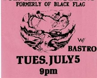 Lot 064
Rollins Band 1988 Show Flyer