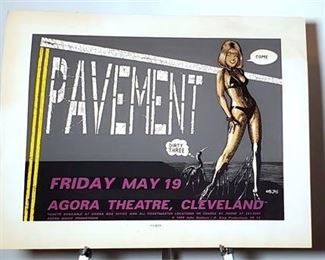 Lot 098
JOHN SEABURY - PAVEMENT POSTER - 1995 - Cleveland - Agora Theatre