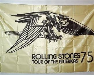 Lot 127
Rolling Stones silk screen banner - promoting Tour of Americas '75