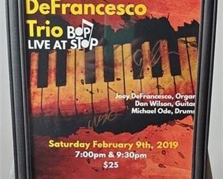 Lot 129
AUTOGRAPHED: Joey FeDrancesco Trio's - Official concert flyer - BOP STOP 2/9/19