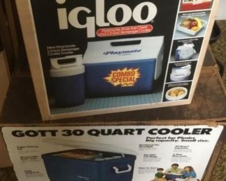 IGLOO and GOTT COOLERS