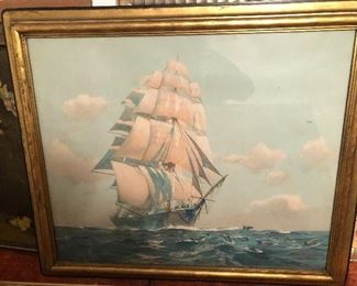 Large ship print 