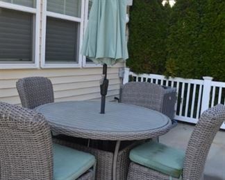 Faux Wicker Aluminum Top