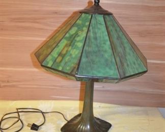 Beautiful Stained Glass / Bronze Lamp