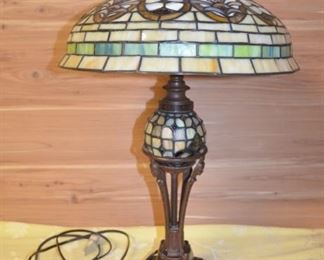 Stained Glass Table 3 way light