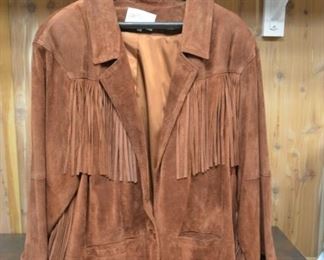 Suede Fringe Lady's Jacket