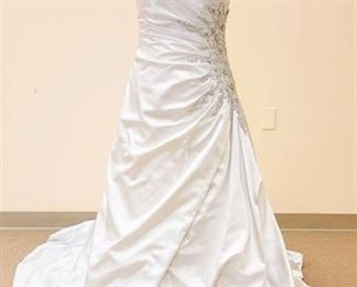 Impression Bridal Size 12 Designer Strapless Bridal Gown - Color:  Antique