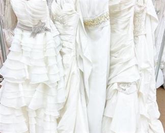 Fabulous Five - Lot of Assorted Designer Bridal Gowns