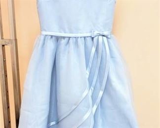 Cheri by Mon Cheri Size 7 Designer Blue Flower Girl Special Occasion Dress