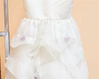 US Angels Size 5 White Flower Girl Special Occasion Dress