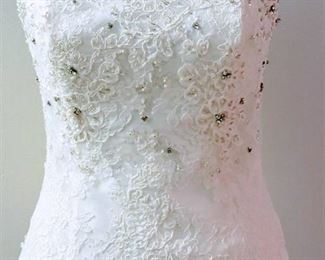 Pronovias Size 8 Off-White Bridal Separates Bustier Top