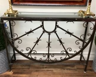 Custom Wrought Iron  Consol table