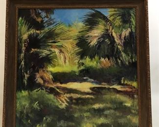 56”x56” Oil on canvas by Elisabeth “Sissie” Barr 