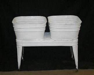 1507 Double White Wash Tubs
