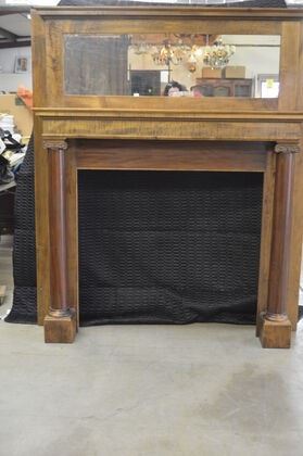 3701 Mahogany 42in Mantle with Mirror