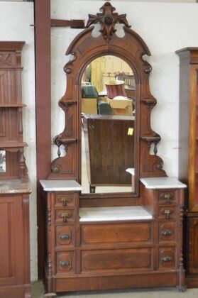 3806 Marble Top Victorian Dresser
