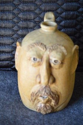 7528 Face Jug Pottery Cartersville GA