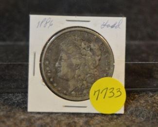 7733 1886 P Morgan Silver Dollar