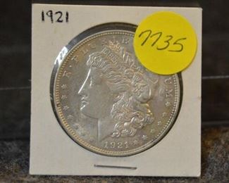 7735 1921 P Morgan Silver Dollar