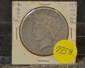 7738 1922 S Peace Silver Dollar